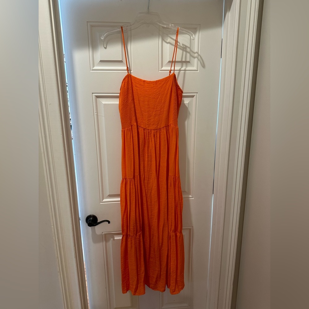 Lush Coral/ Orange Dress. Never Worn.
